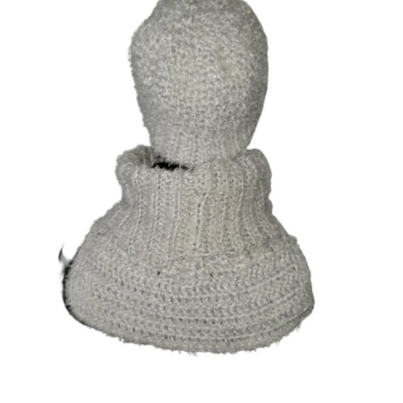Hand made crochet 2 pièces set alpaca blend bennie and collor - Picture 4 of 5